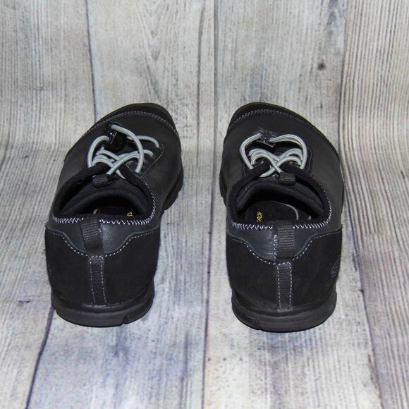 KEEN Hush Lea CNX Black Leather Sneakers Womens Size 8 - Picture 5 of 7
